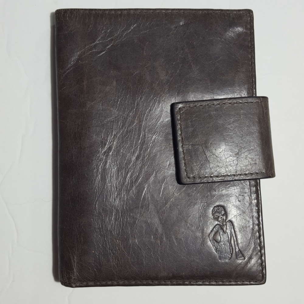 helen welsh Gray Wallet 100% Genuine Leather